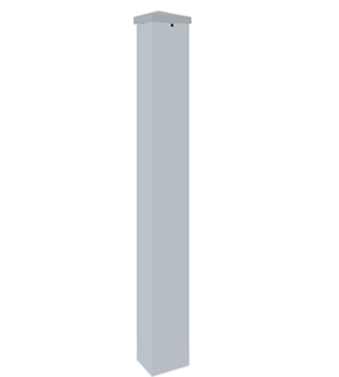 Столб для пешеходного ограждения "Крест" 80*80, В-1500мм цинк