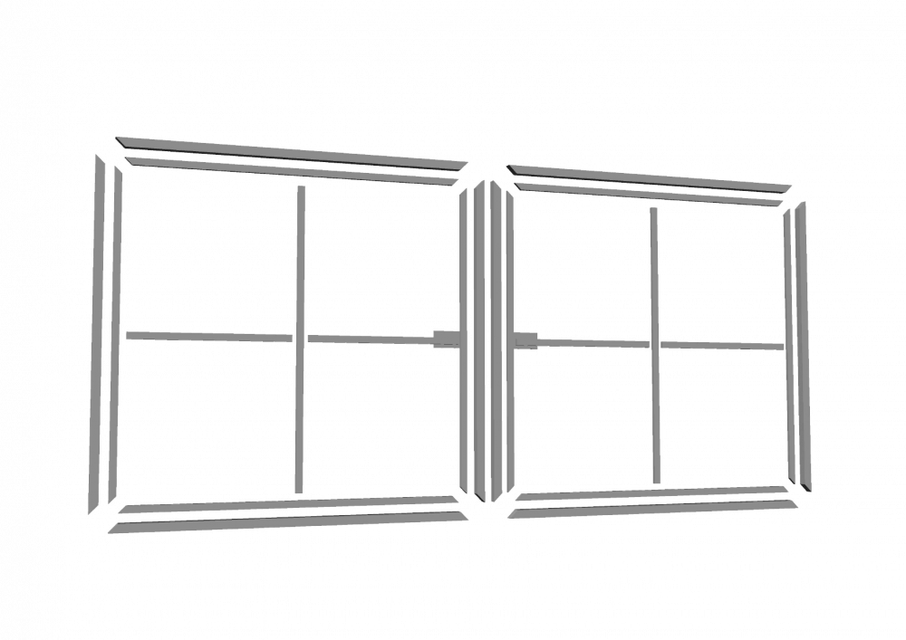 Металлокомплект для самостоятельной сборки каркаса распашных ворот из профиля 40*40 на проем 4м